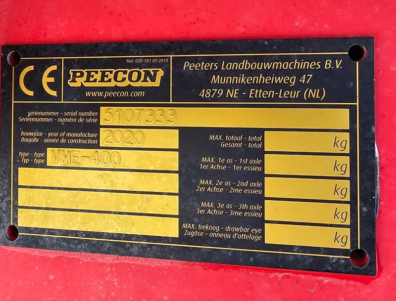 #DD2255 - Peecon VME-400 Triple Screw Mixer