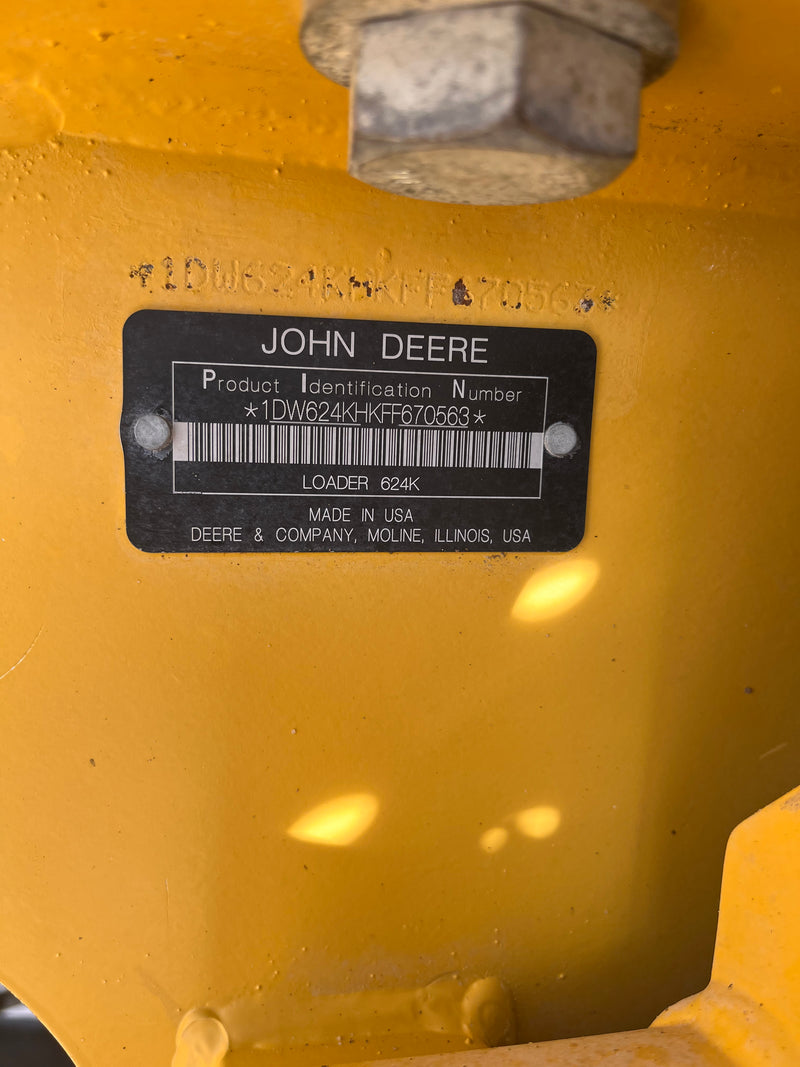 #DD2204 - 2014 John Deere 624K Highlift Loader