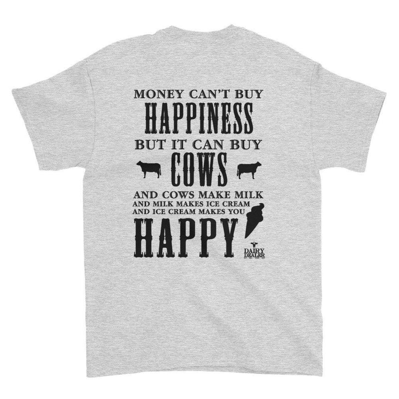 Happiness, Cows and Ice Cream Short Sleeve Shirt (Unisex)