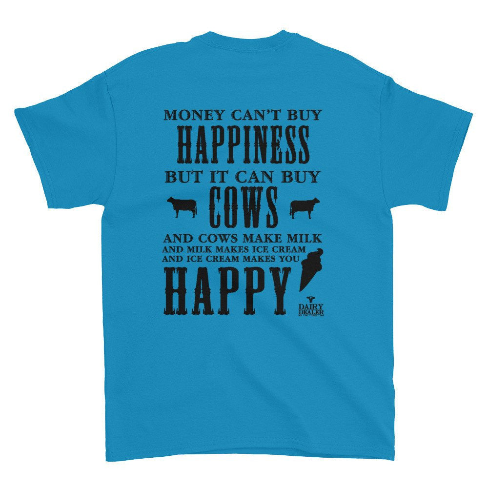Happiness, Cows and Ice Cream Short Sleeve Shirt (Unisex)