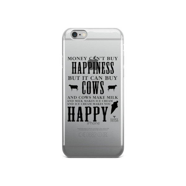 Happiness, Cows, and Ice Cream IPhone Case